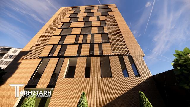 طراحی نما ساختمان اداری شمیران