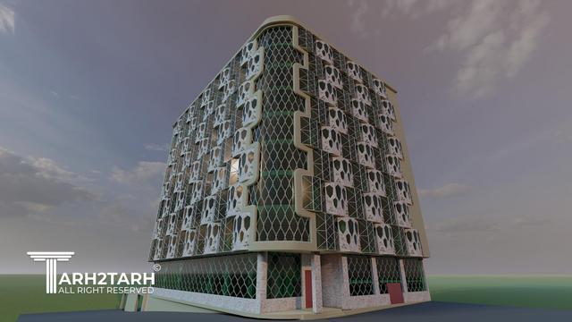 طراحی نما ساختمان اداری شمیران