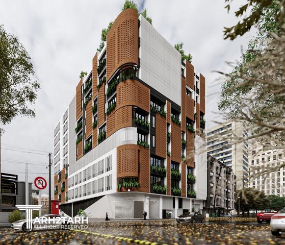 طراحی نما ساختمان اداری شمیران