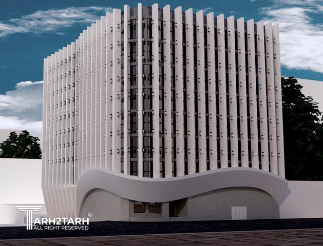 طراحی نما ساختمان اداری شمیران