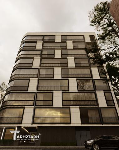 طراحی نما ساختمان اداری شمیران