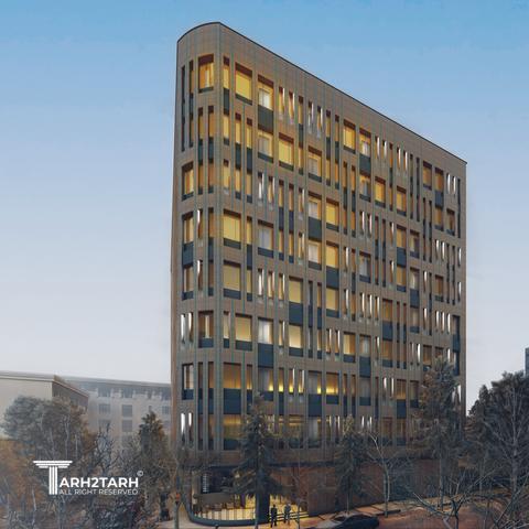 طراحی نما ساختمان اداری شمیران