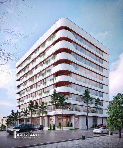 طراحی نما ساختمان اداری شمیران