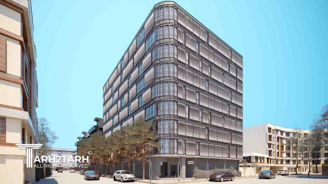 طراحی نما ساختمان اداری شمیران