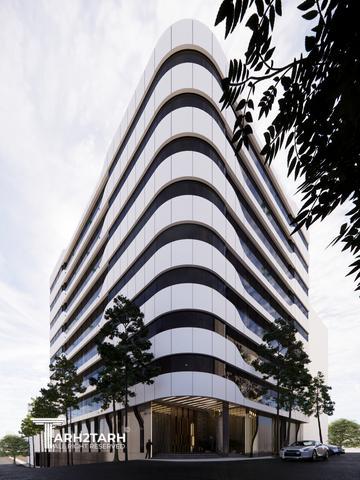 طراحی نما ساختمان اداری شمیران