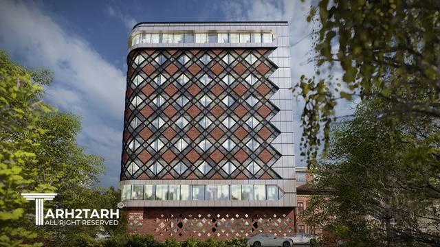 طراحی نما ساختمان اداری شمیران