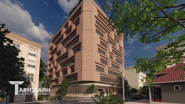 طراحی نما ساختمان اداری شمیران