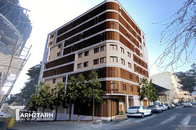 طراحی نما ساختمان اداری شمیران