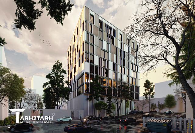 طراحی نما ساختمان اداری شمیران