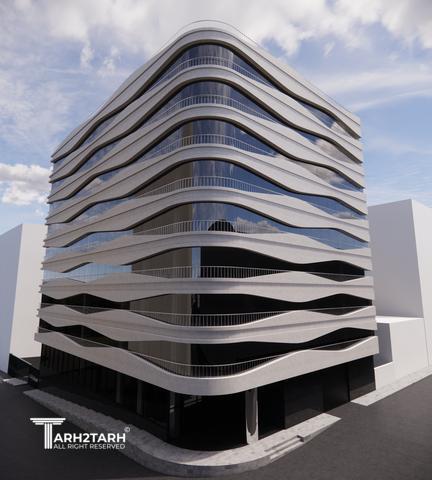 طراحی نما ساختمان اداری شمیران