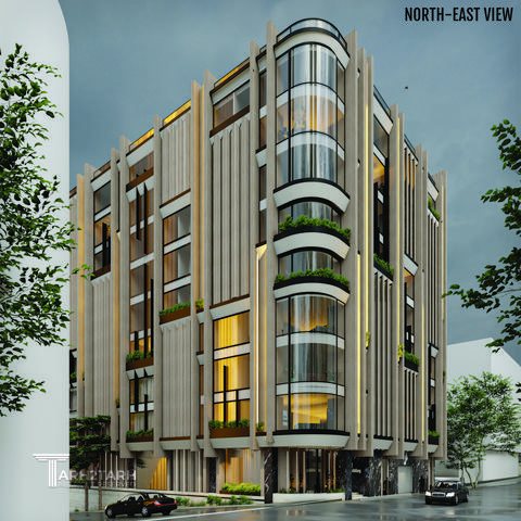 طراحی نما ساختمان اداری شمیران