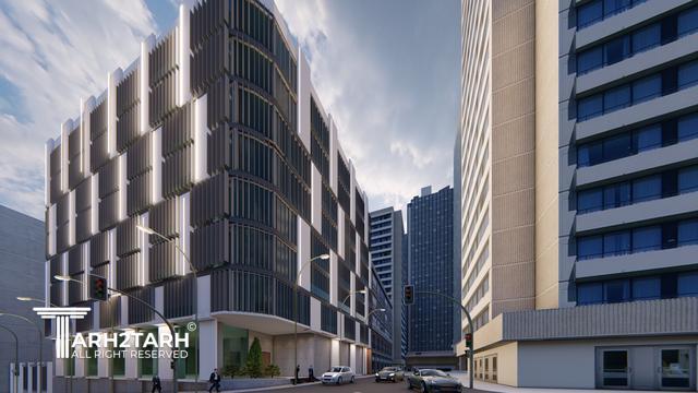 طراحی نما ساختمان اداری شمیران