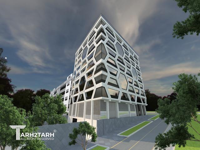 طراحی نما ساختمان اداری شمیران