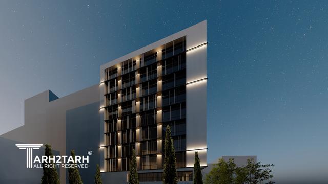 طراحی نما ساختمان اداری شمیران