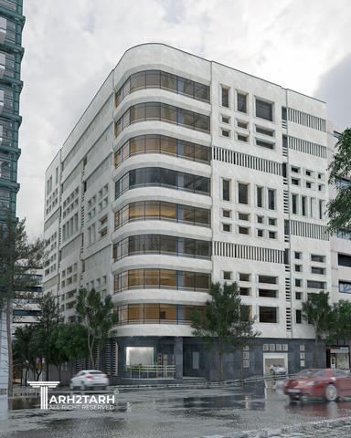 طراحی نما ساختمان اداری شمیران