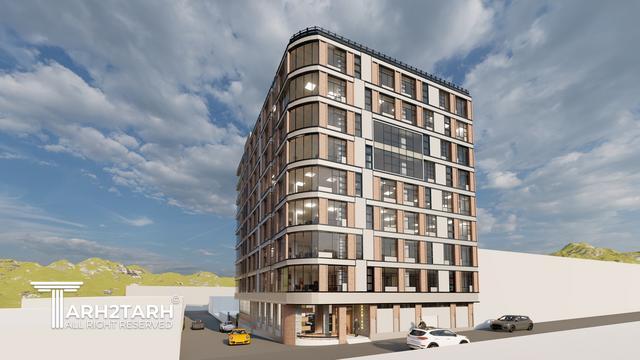 طراحی نما ساختمان اداری شمیران