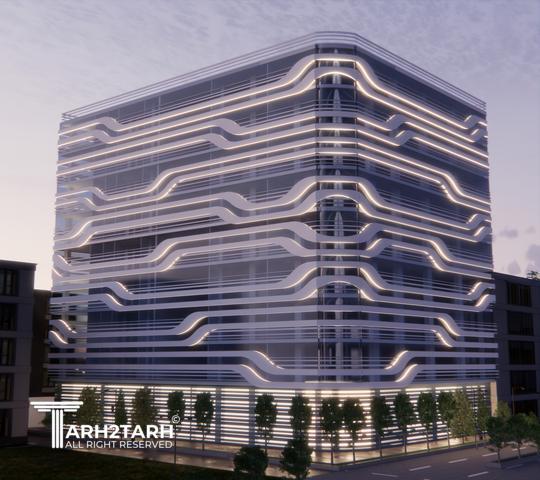 طراحی نما ساختمان اداری شمیران