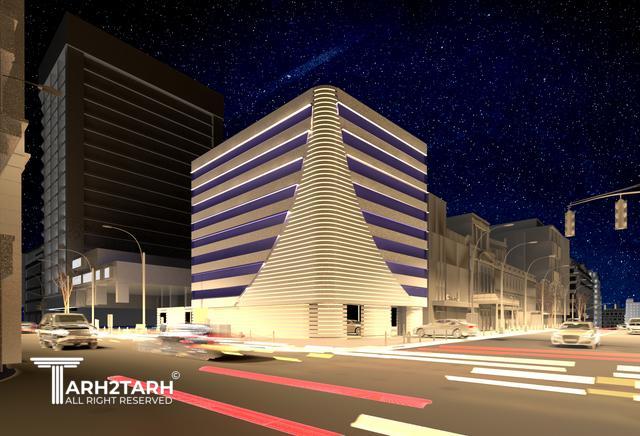 طراحی نما ساختمان اداری شمیران