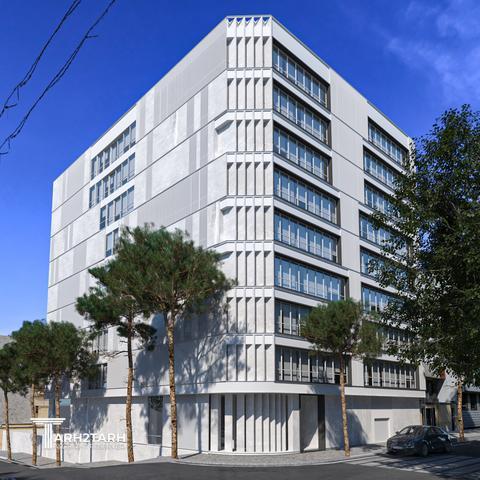 طراحی نما ساختمان اداری شمیران