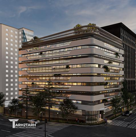 طراحی نما ساختمان اداری شمیران