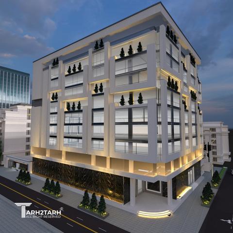 طراحی نما ساختمان اداری شمیران