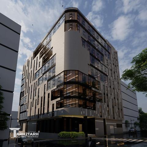 طراحی نما ساختمان اداری شمیران