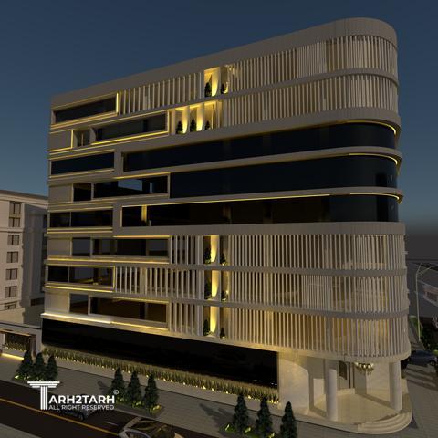 طراحی نما ساختمان اداری شمیران