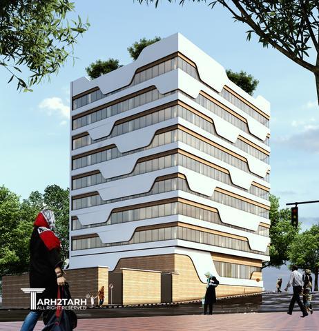 طراحی نما ساختمان اداری شمیران