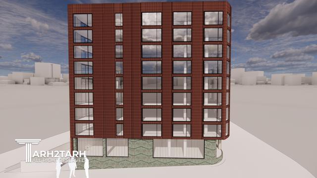 طراحی نما ساختمان اداری شمیران