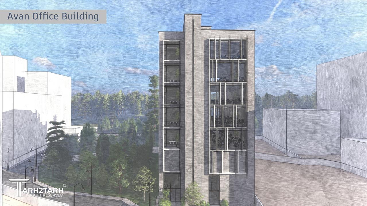 طراحی ساختمان اداری ورزشی  آوان (با امتیاز دو برابر)
