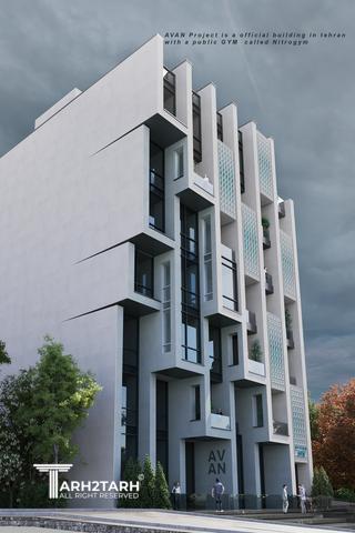 طراحی ساختمان اداری ورزشی  آوان (با امتیاز دو برابر)