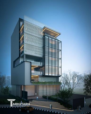 طراحی ساختمان اداری ورزشی  آوان (با امتیاز دو برابر)