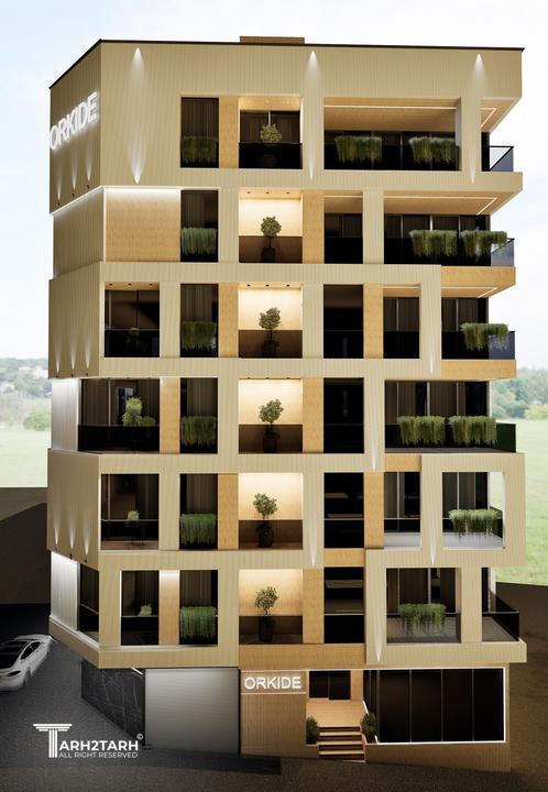 طراحی ساختمان مسکونی ارکیده
