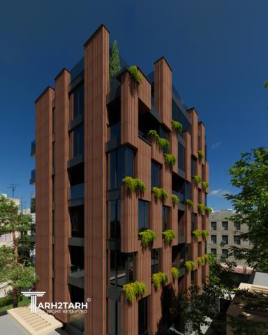 طراحی ساختمان مسکونی ارکیده