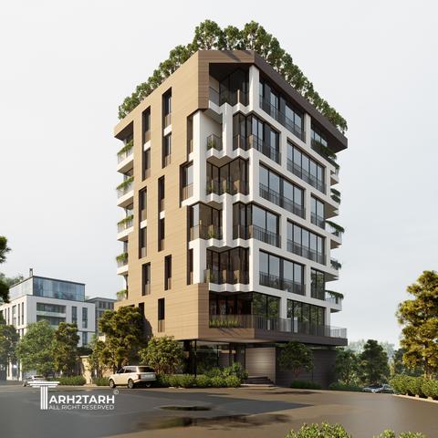 طراحی ساختمان مسکونی ارکیده