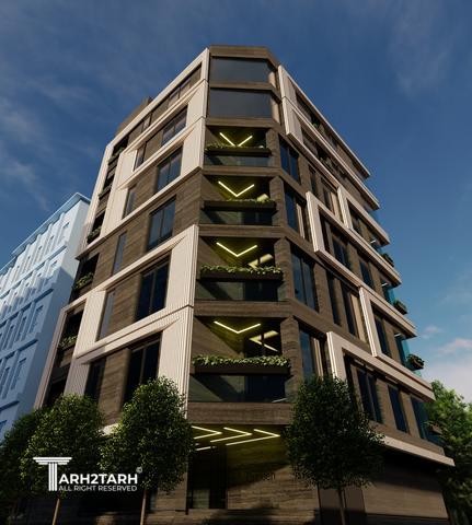 طراحی ساختمان مسکونی ارکیده