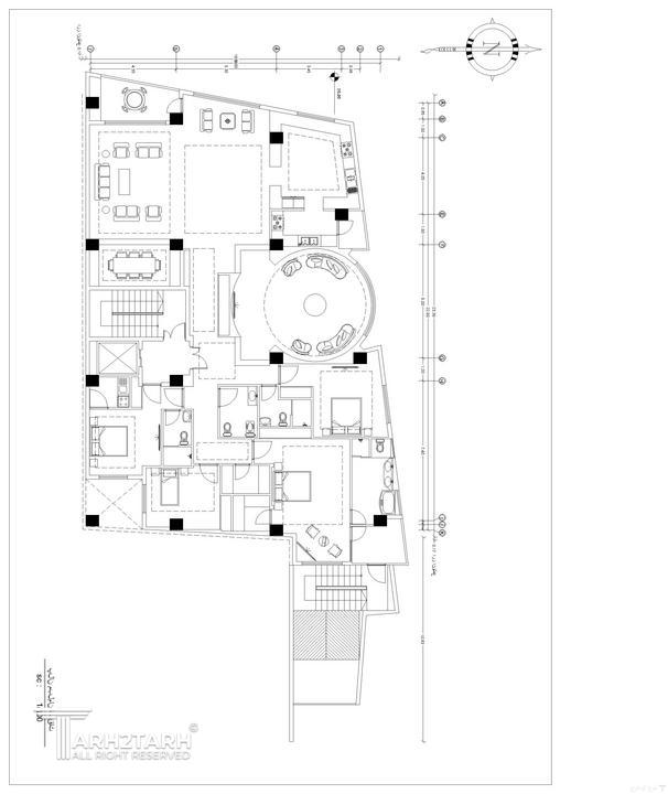 نفر سوم مسابقه طراحی پلان پروژه مانا