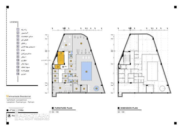 طراحی پلان مهمانکده