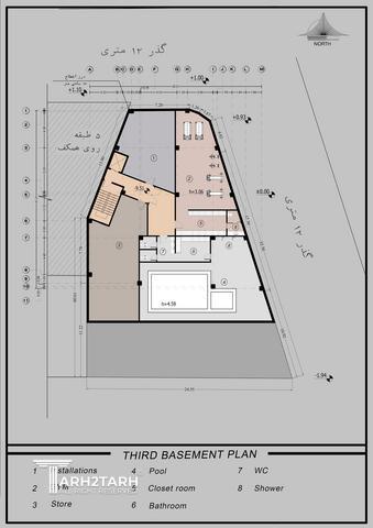 طراحی پلان مهمانکده