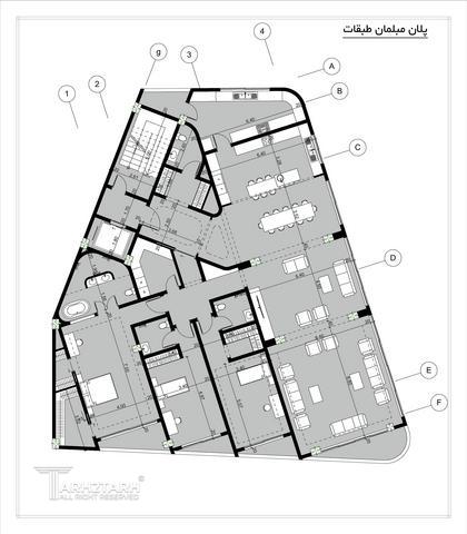 طراحی پلان مهمانکده