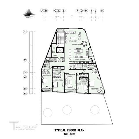 طراحی پلان مهمانکده