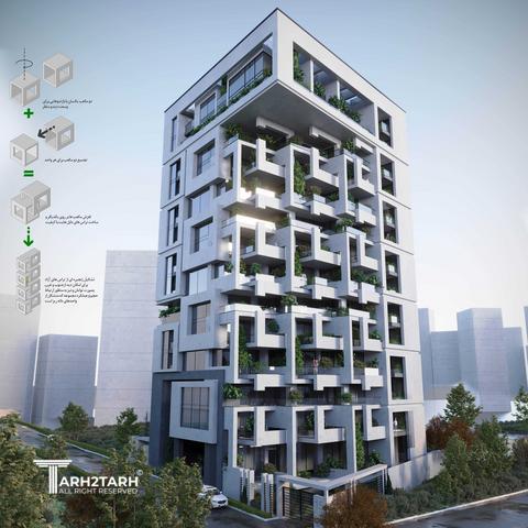 طراحی برج باغ مسکونی هامون