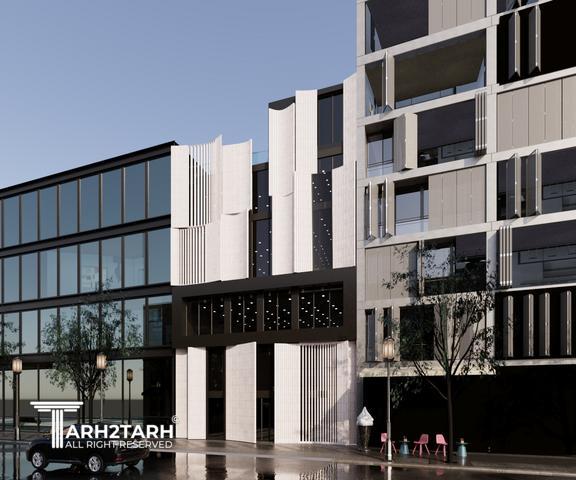 طراحی نما ساختمان تجاری لنا