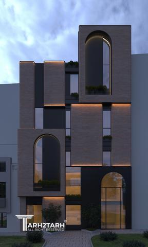 طراحی نما ساختمان تجاری لنا