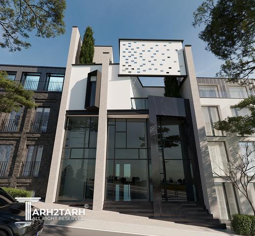 طراحی نما ساختمان تجاری لنا