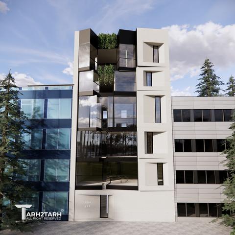 طراحی نما ساختمان تجاری لنا