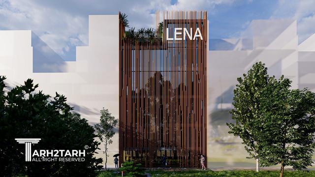 طراحی نما ساختمان تجاری لنا