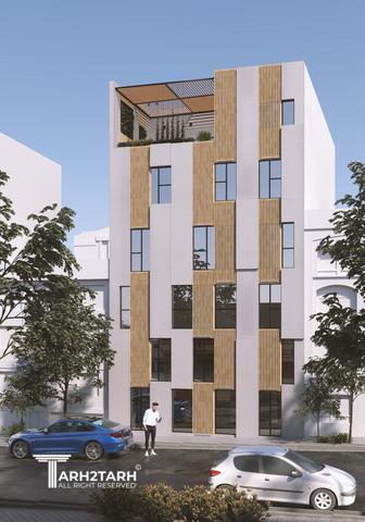 طراحی نما ساختمان تجاری لنا