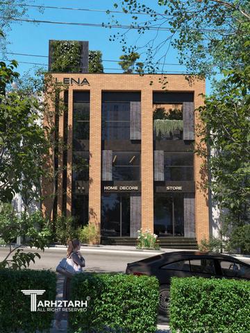 طراحی نما ساختمان تجاری لنا