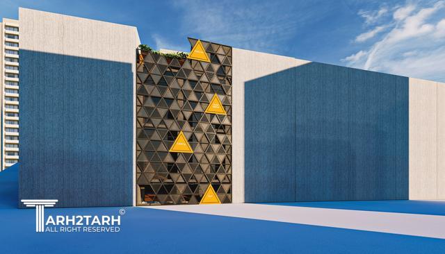 طراحی نما ساختمان تجاری لنا